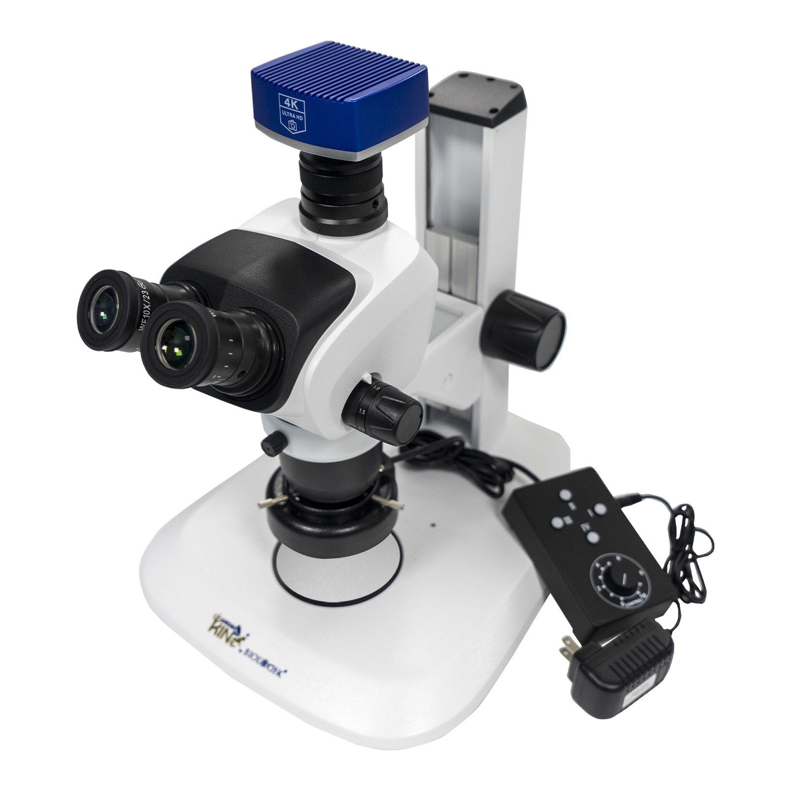 Trinocular Microscope, Eyepiece 10X/23mm, with intelligent measuring camera