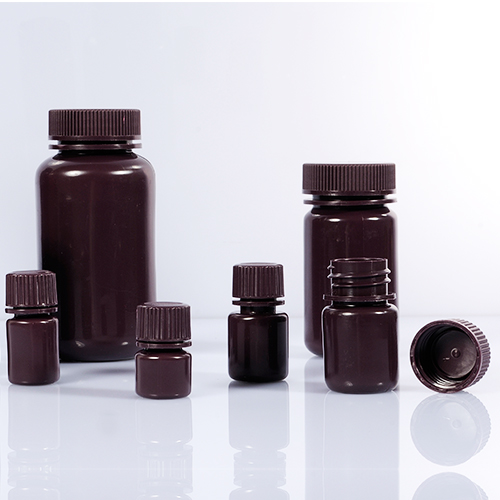 HDPE Reagent Bottles-Brown Color, Sterile