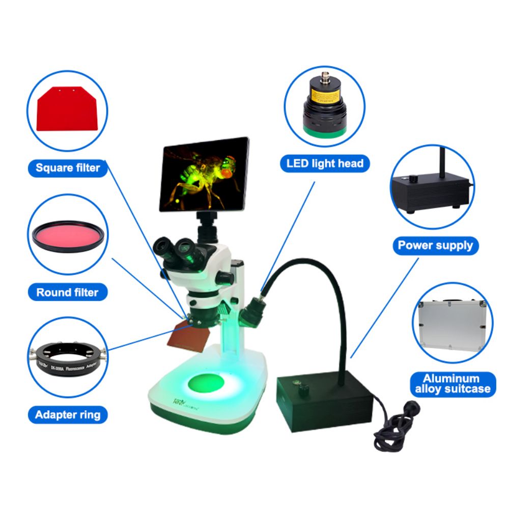DK-300X Stereo Microscope Fluorescence Adapter